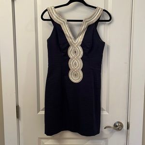Lily Pulitzer Valli Shift Dress, True Navy, Size 2, Worn once